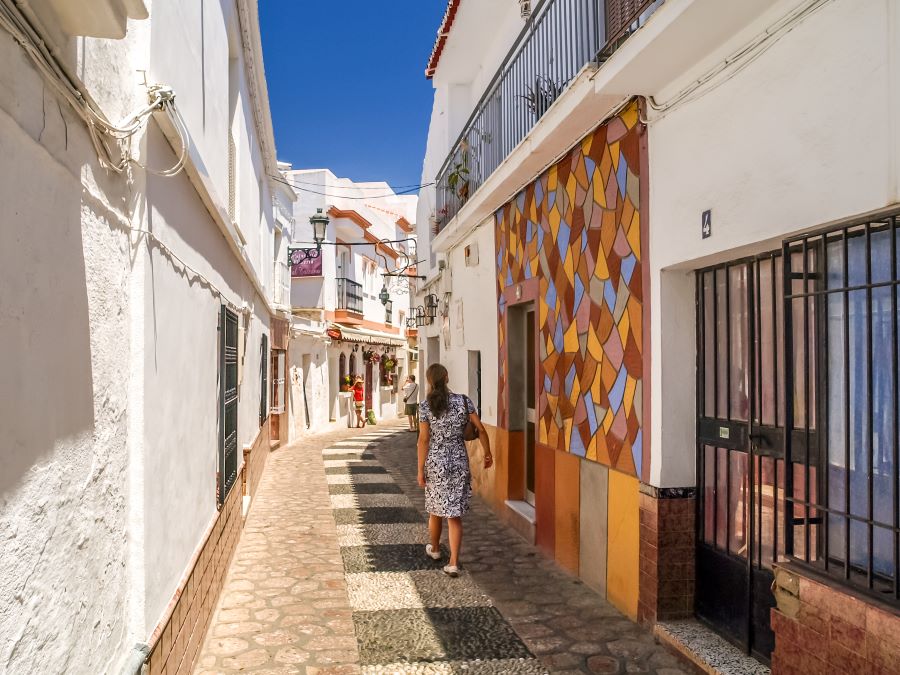 Explore the narrow streets around Nerja