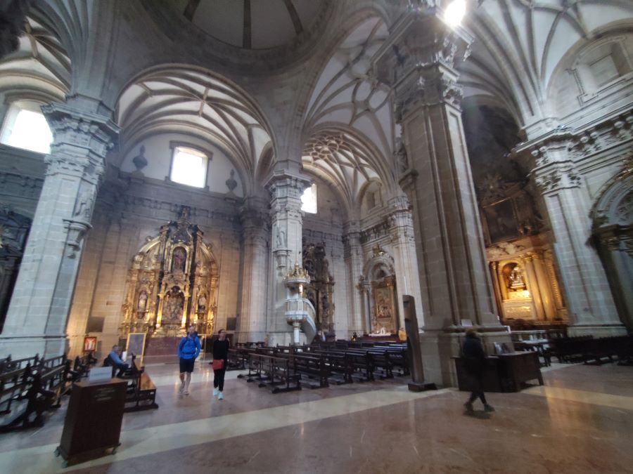 Interior details of the ornate basilica of Saint Mary of the Chorus