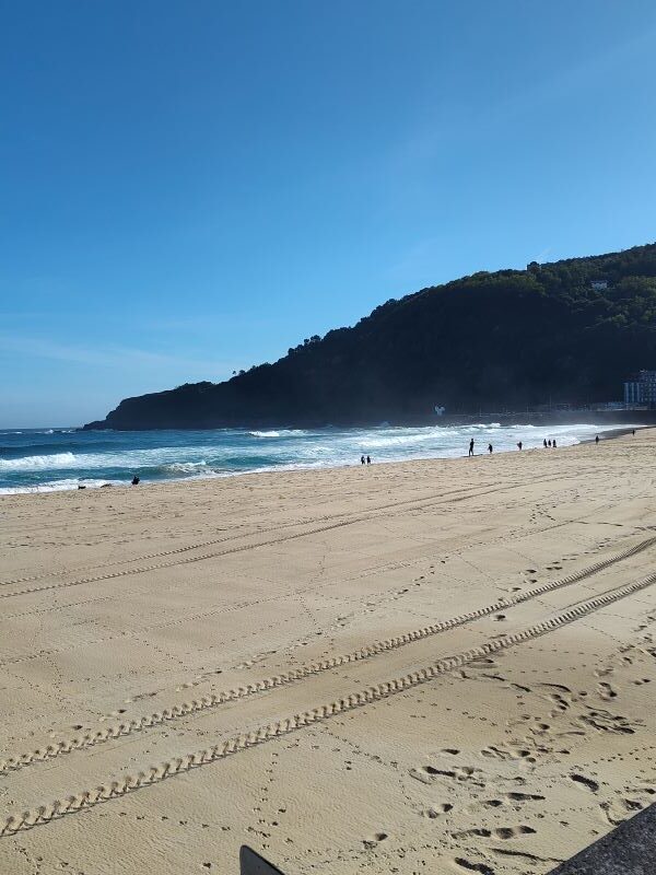 Check out the surf scene or take a class along the Zurriola Beach