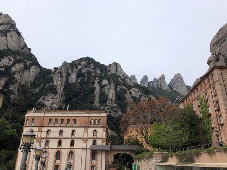 Easy train service to Montserrat, Spain