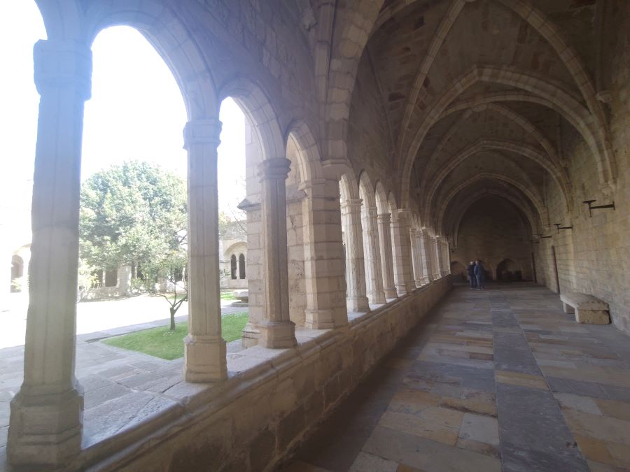 Checking out the cloisters at the cathedral