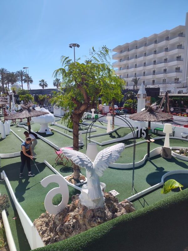 Visit the fun Pee Wee golf on the ocean promenade