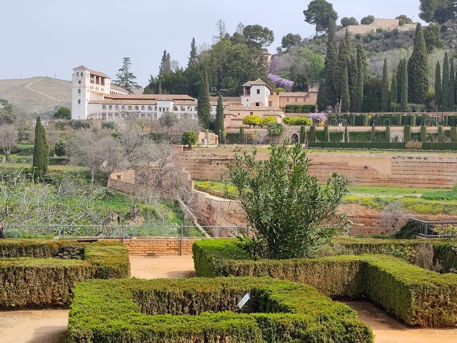 Gardens around the Parador of the Alhambra