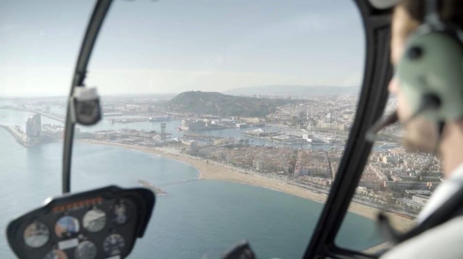 Enjoy a helicopter flight around Barcelona