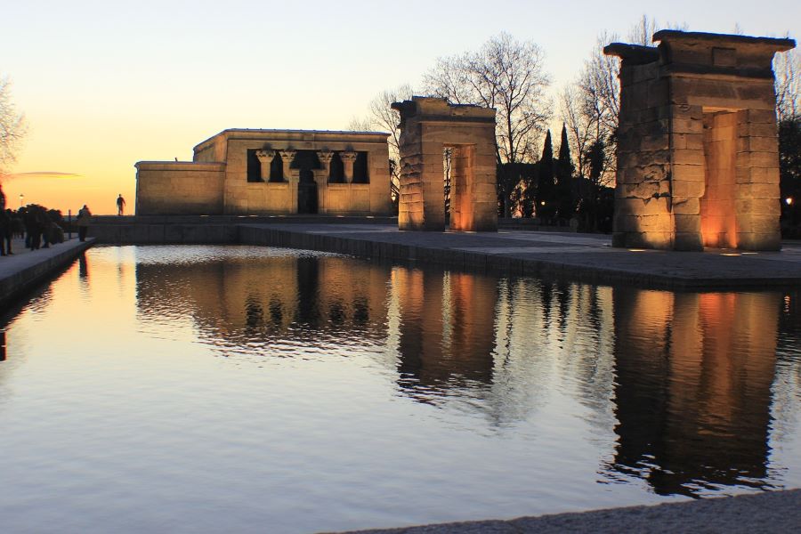 Visit a real Egyptian temple called the Temple of Debod