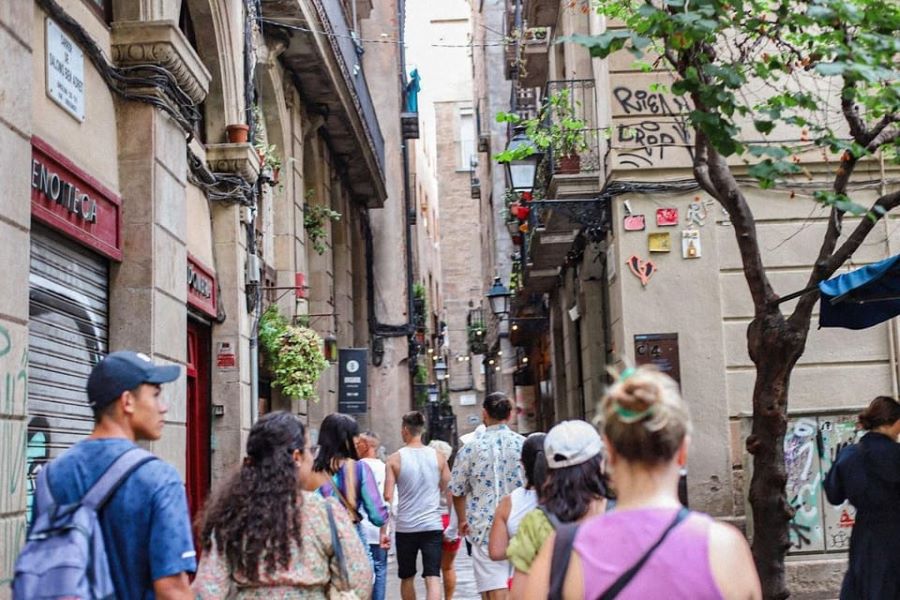 Take a walking tour of Barcelona, here in the Old Town