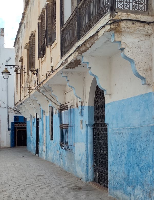 Blue and white streets of Kasbah of the Udayas