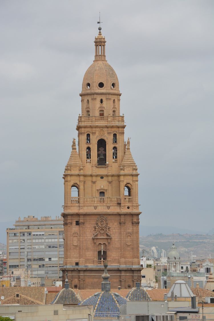 The Bell tower of Murcia is 93 meters tall