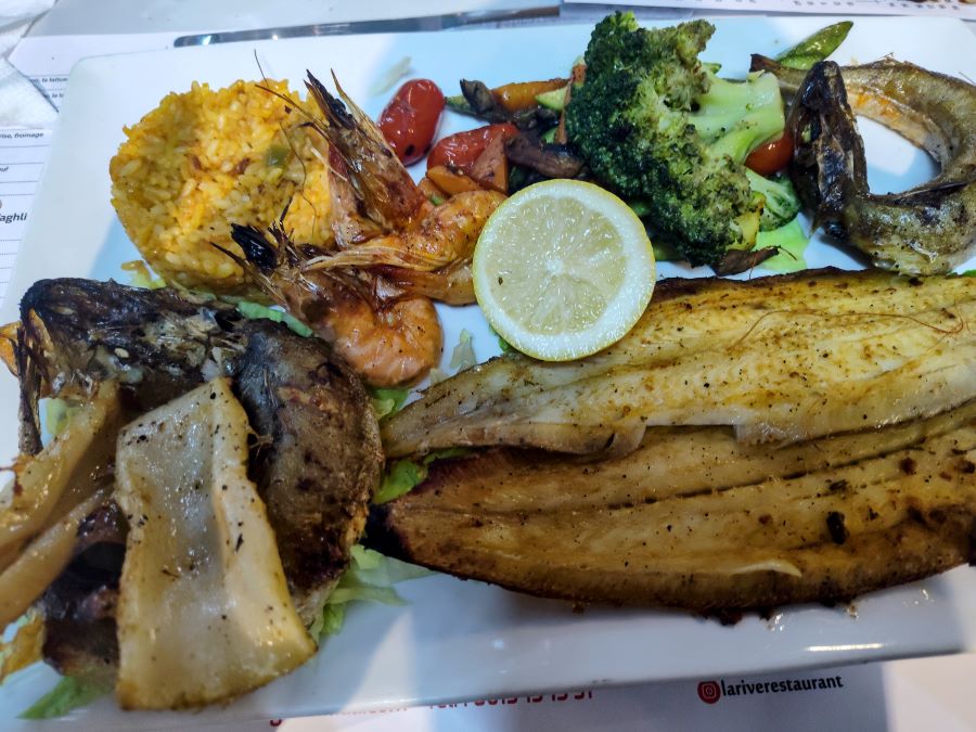 Seafood in Rabat