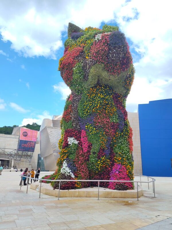 Outdoor art installations at the Guggenheim Museum