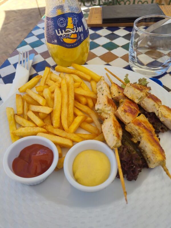 Enjoy lunch on the rooftop with views