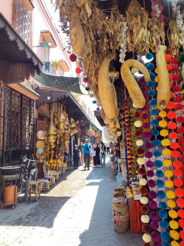 Explore the Souks of Marrakesh - specialty stores, accessory shops, home goods and all sorts of traditional to modern inspired products