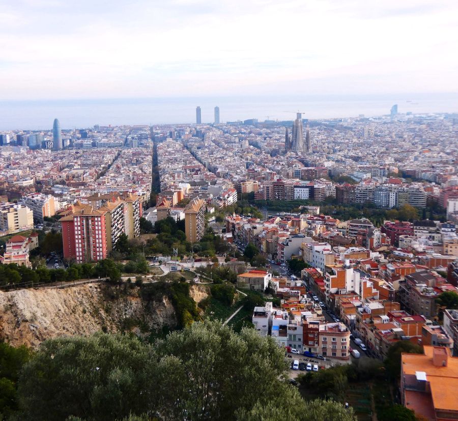 Gorgeous views at the Bunkers del Carmel